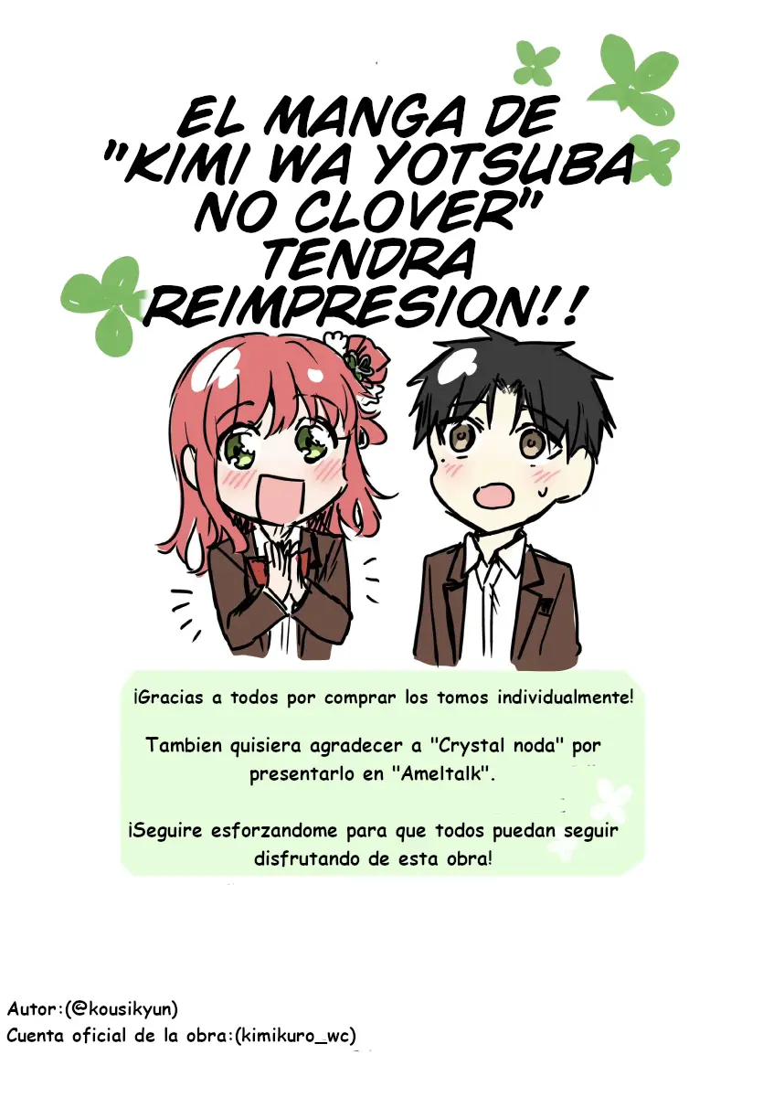 Kimi wa yotsuba no clover capítulo 29 página 20
