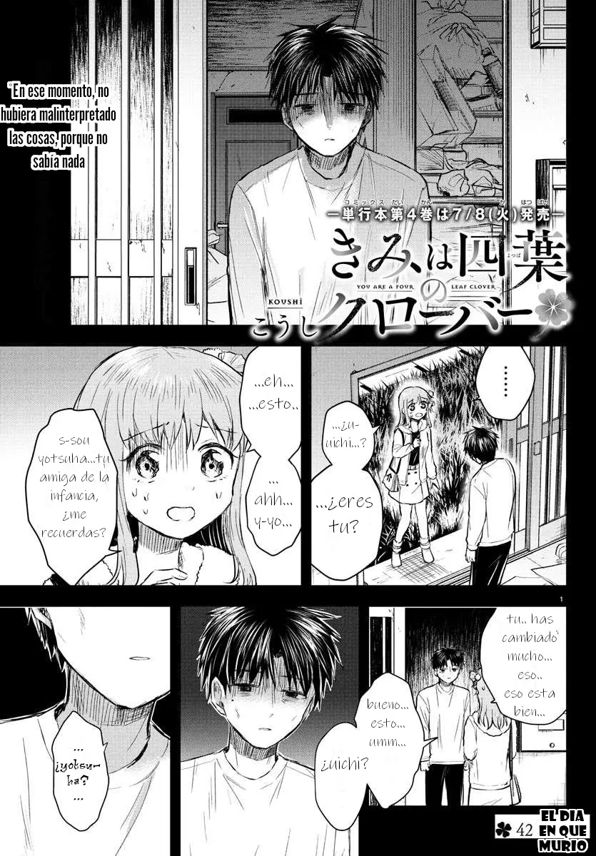 Kimi wa yotsuba no clover capítulo 42 página 1