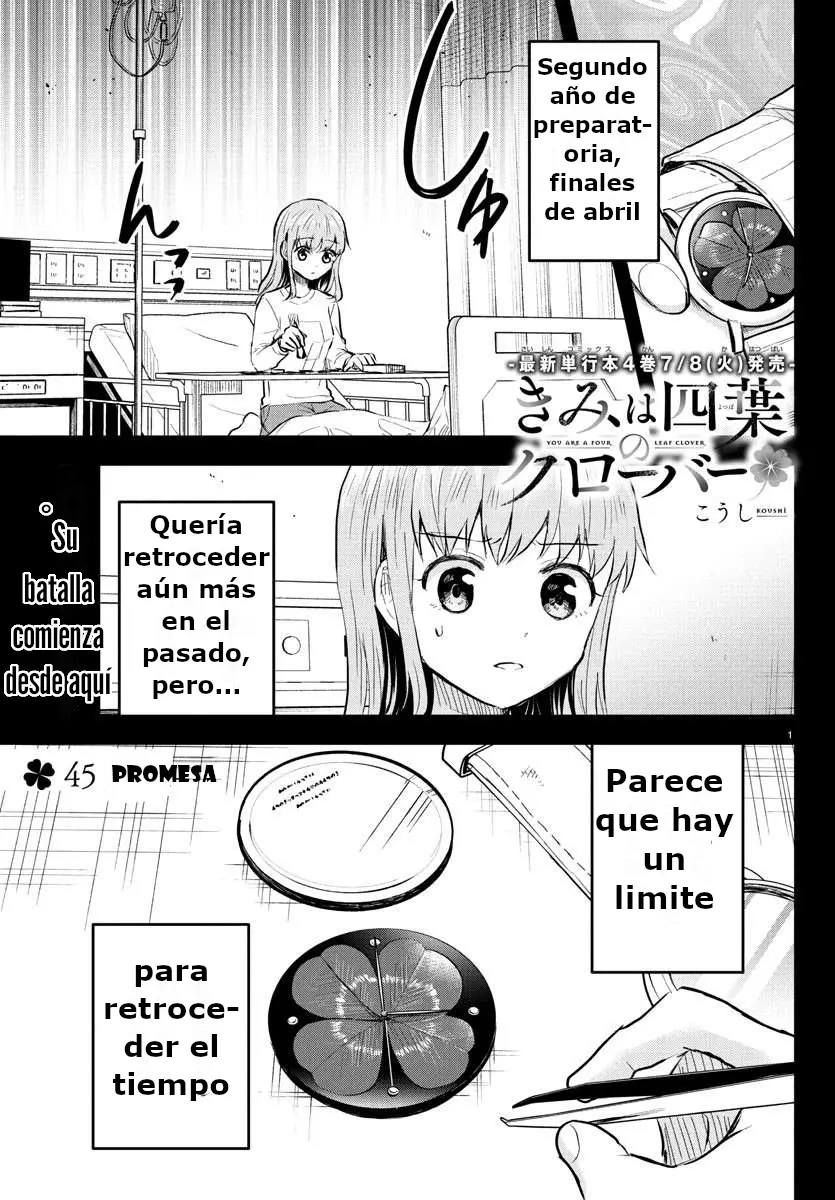 Kimi wa yotsuba no clover capítulo 45 página 1