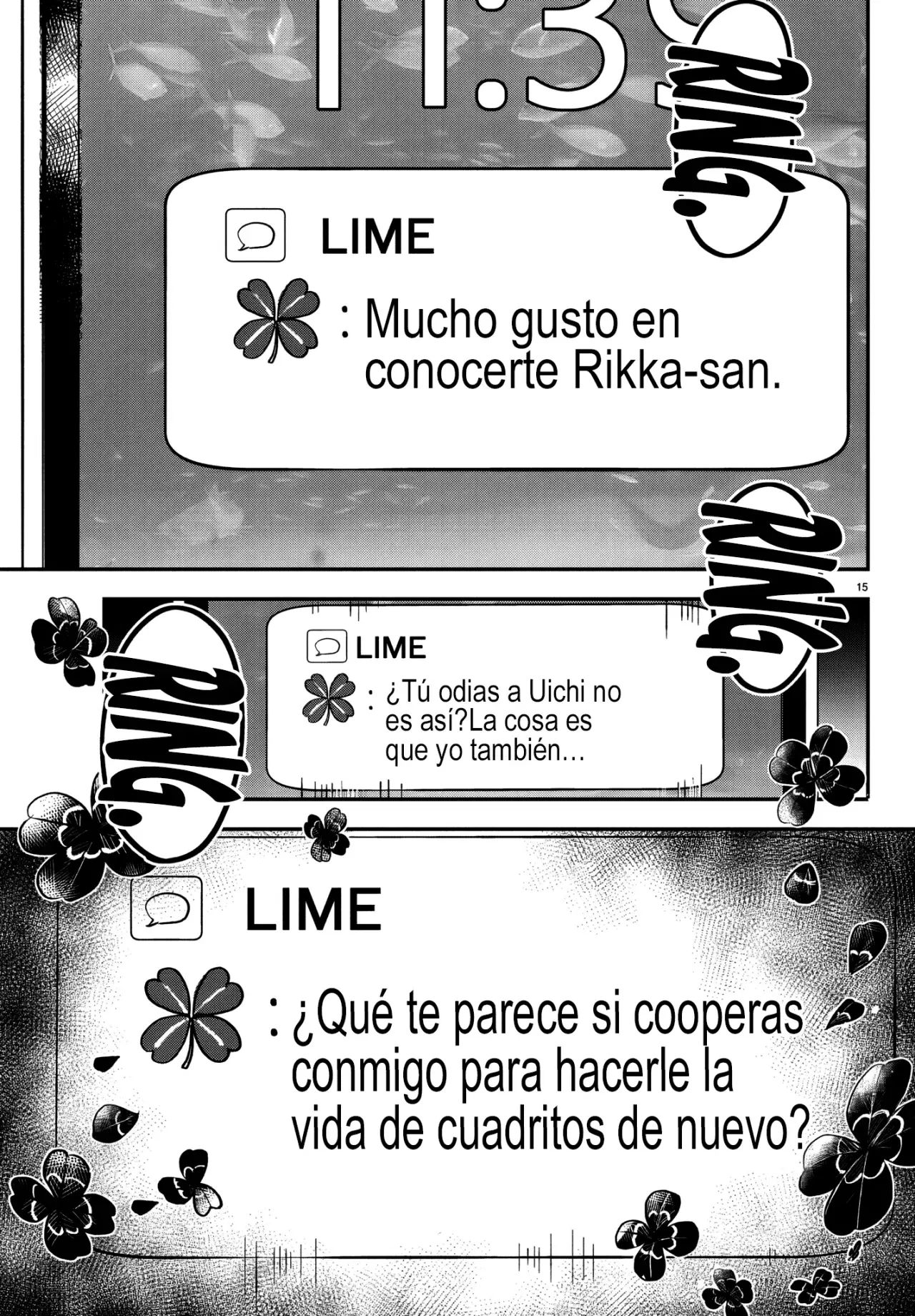 Kimi wa yotsuba no clover capítulo 50 página 18
