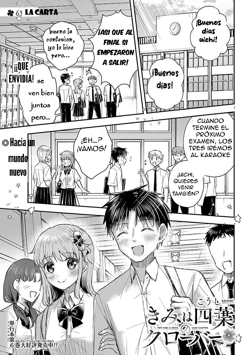 Kimi wa yotsuba no clover capítulo 63 página 1
