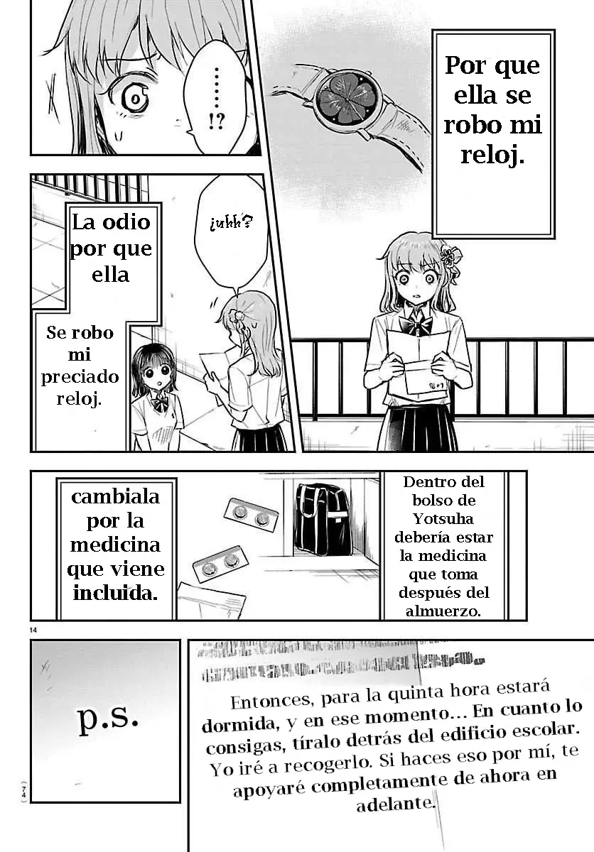 Kimi wa yotsuba no clover capítulo 63 página 14