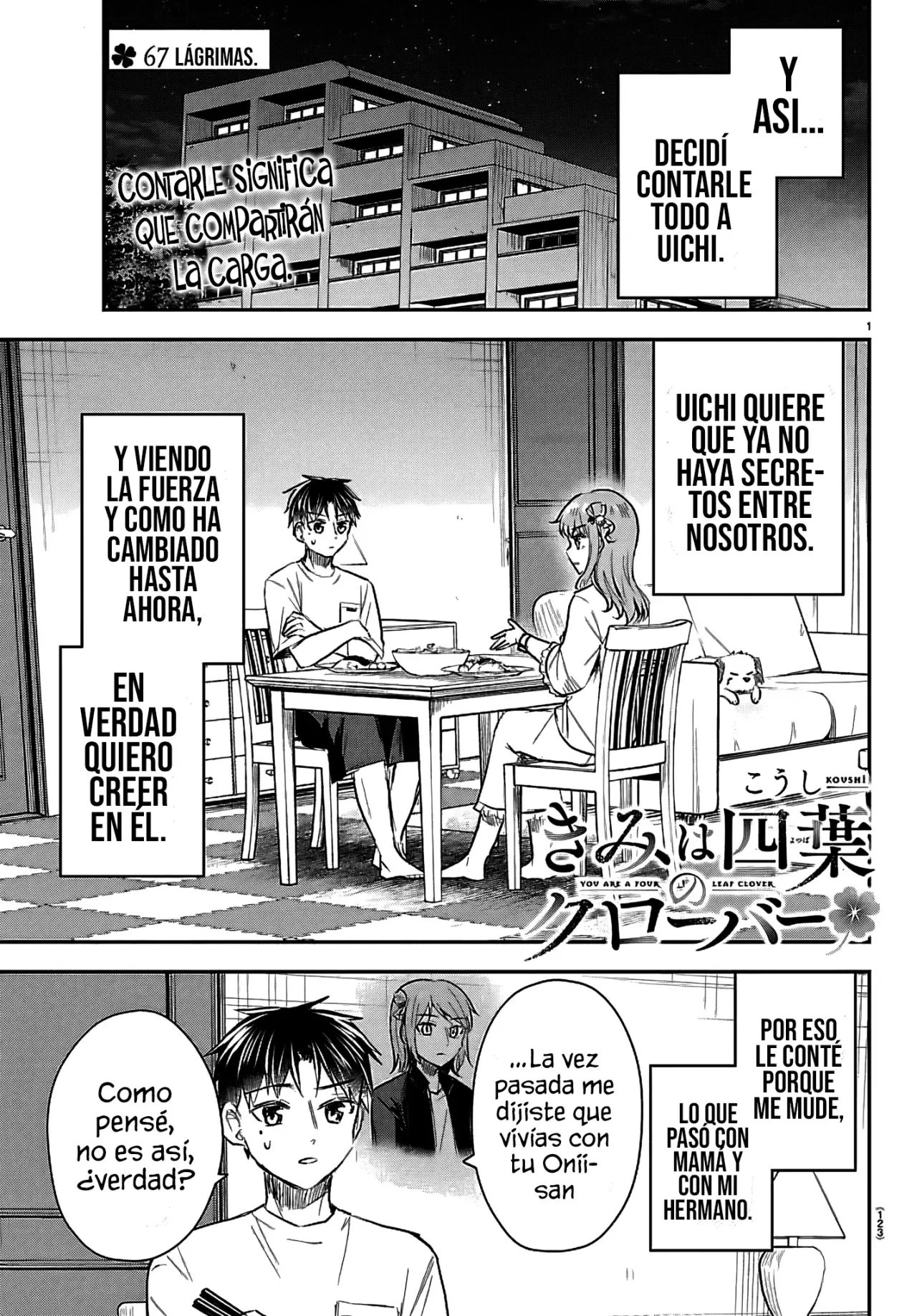 Kimi wa yotsuba no clover capítulo 67 página 4