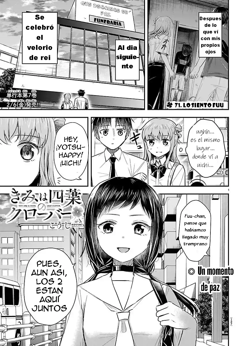 Kimi wa yotsuba no clover capítulo 71 página 1