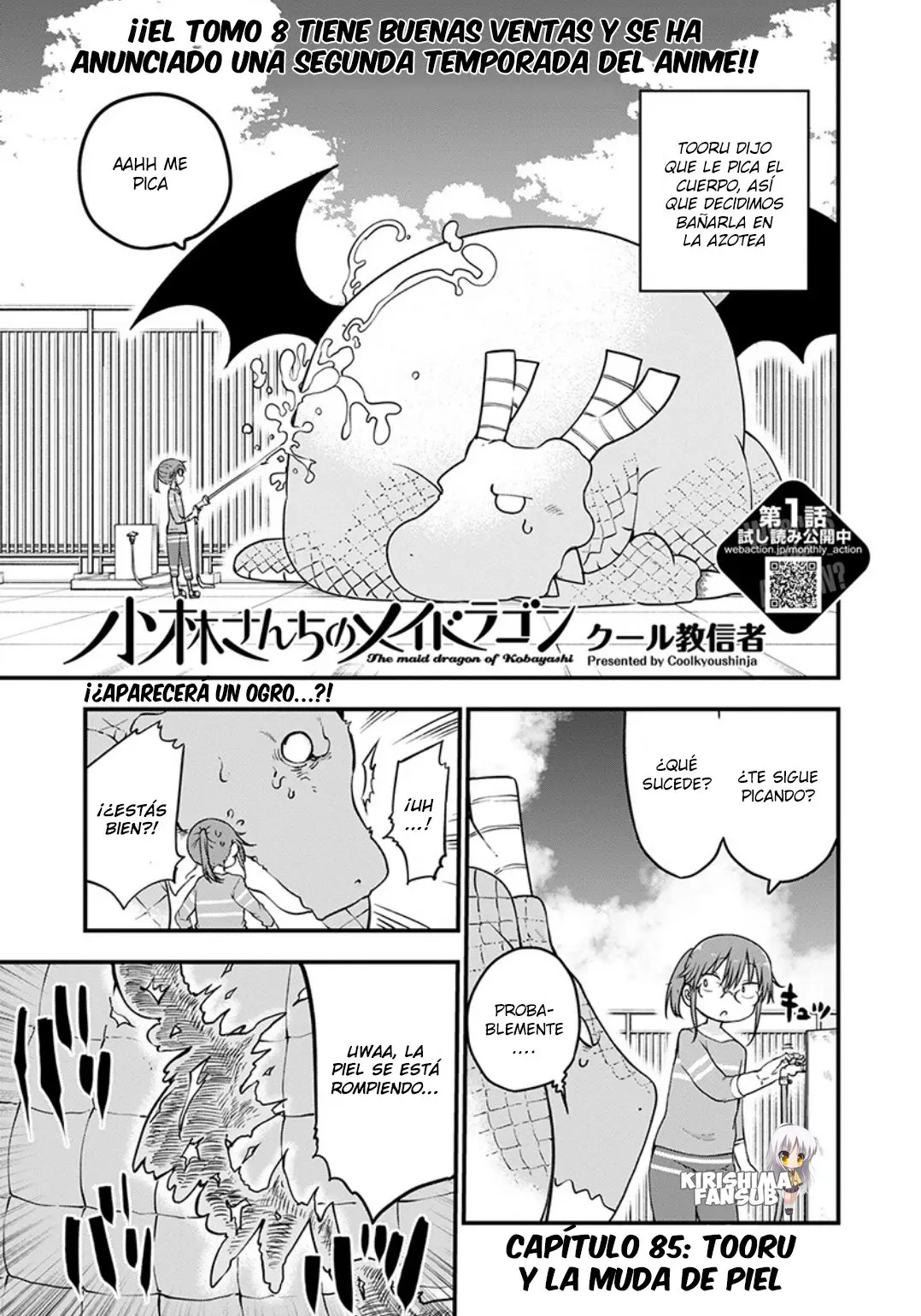 Kobayashi-san Chi no Maid Dragon capítulo 85 página 2