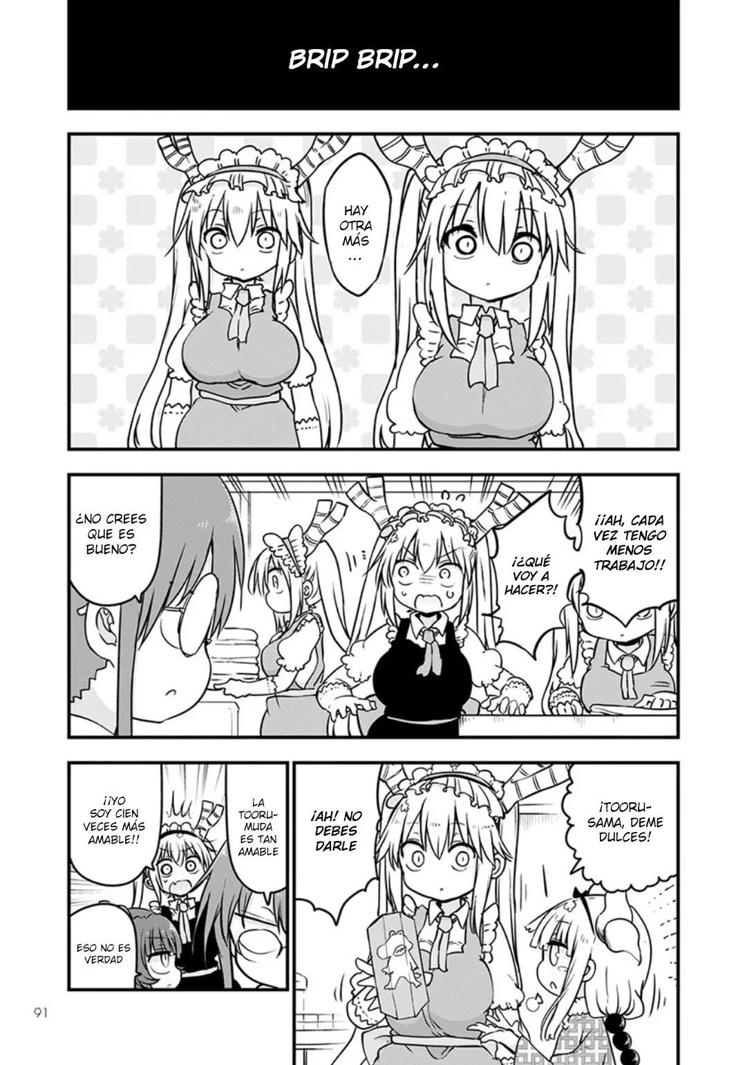 Kobayashi-san Chi no Maid Dragon capítulo 85 página 8