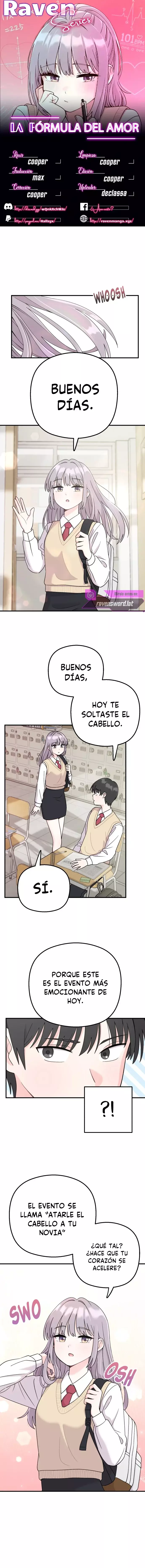 La formula del amor capítulo 2 página 1