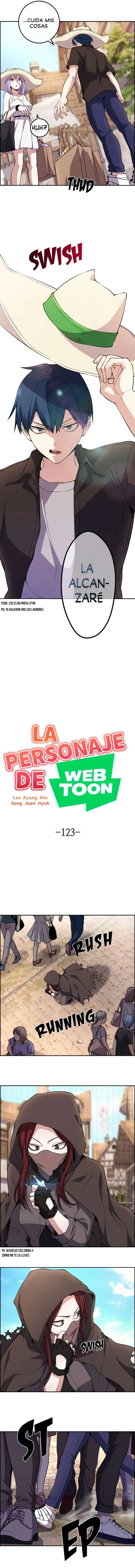 La Personaje Del Webtoon capítulo 123 página 5