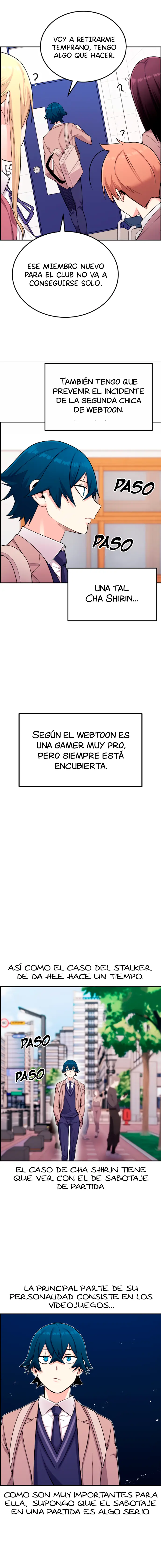 La Personaje Del Webtoon capítulo 13 página 8