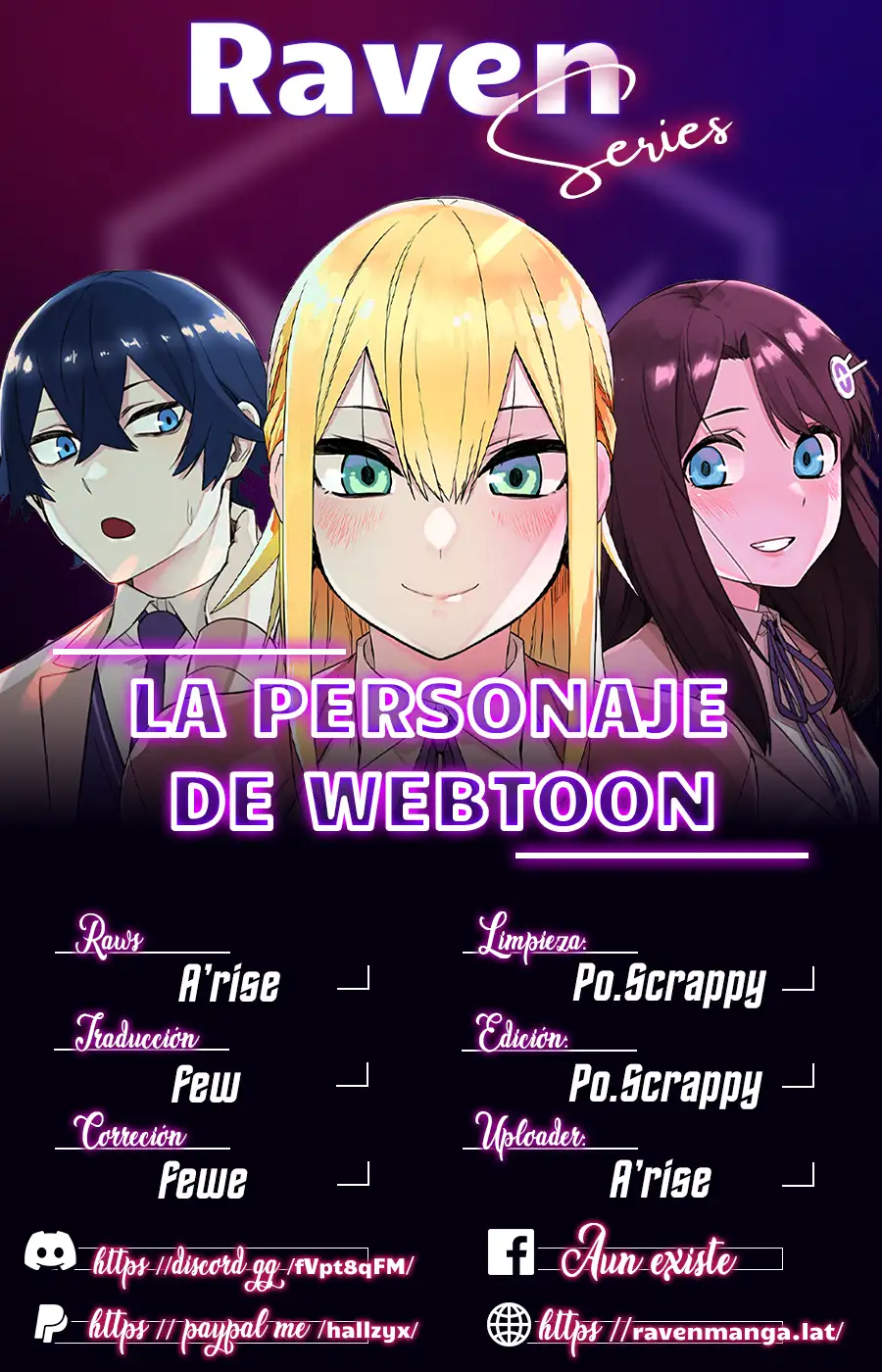 La Personaje Del Webtoon capítulo 169 página 1