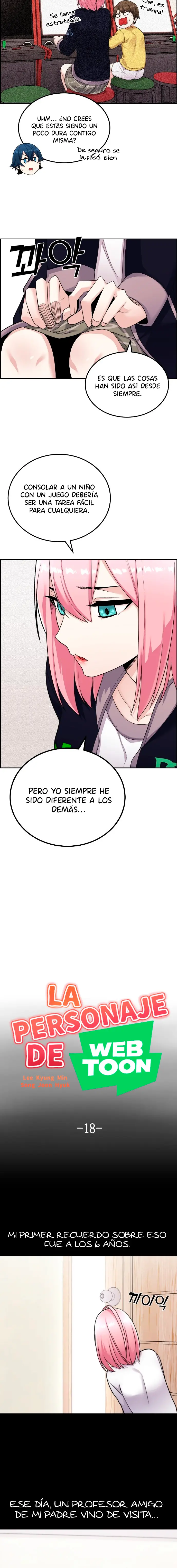 La Personaje Del Webtoon capítulo 18 página 3
