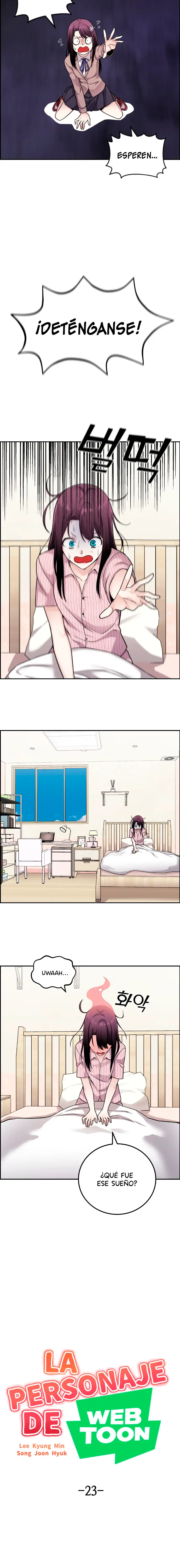 La Personaje Del Webtoon capítulo 23 página 2