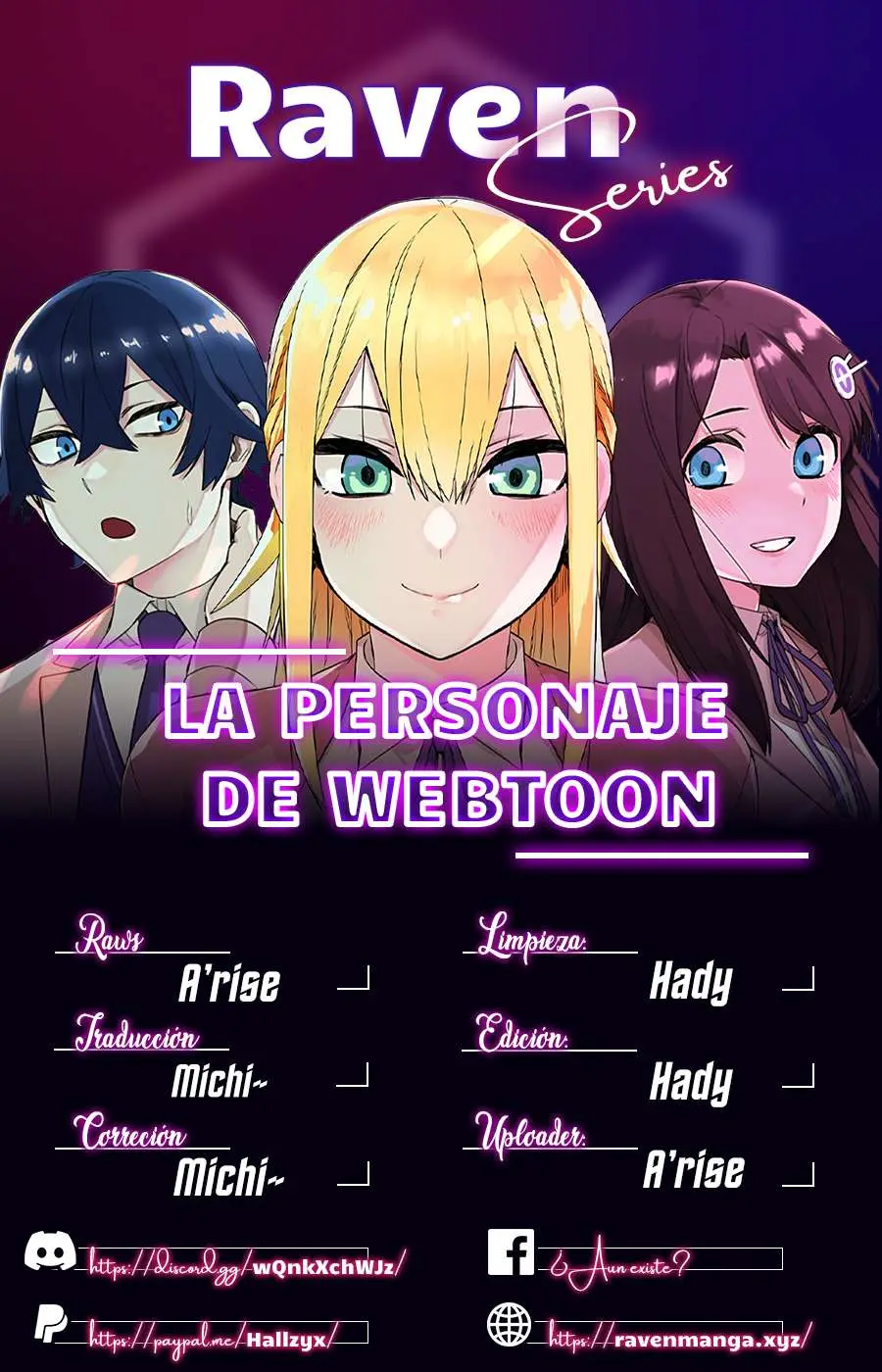 La Personaje Del Webtoon capítulo 38 página 1