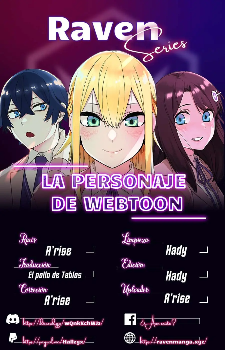 La Personaje Del Webtoon capítulo 39 página 1