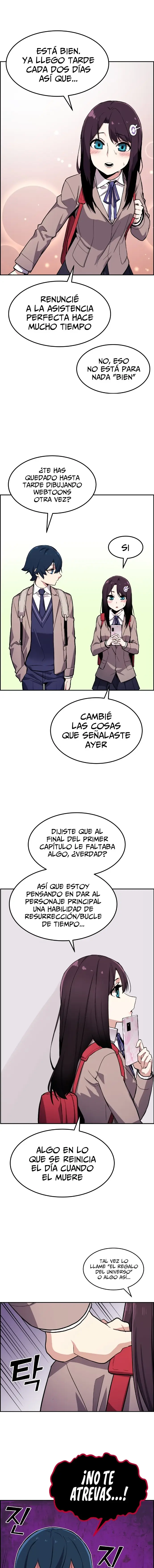 La Personaje Del Webtoon capítulo 4 página 8