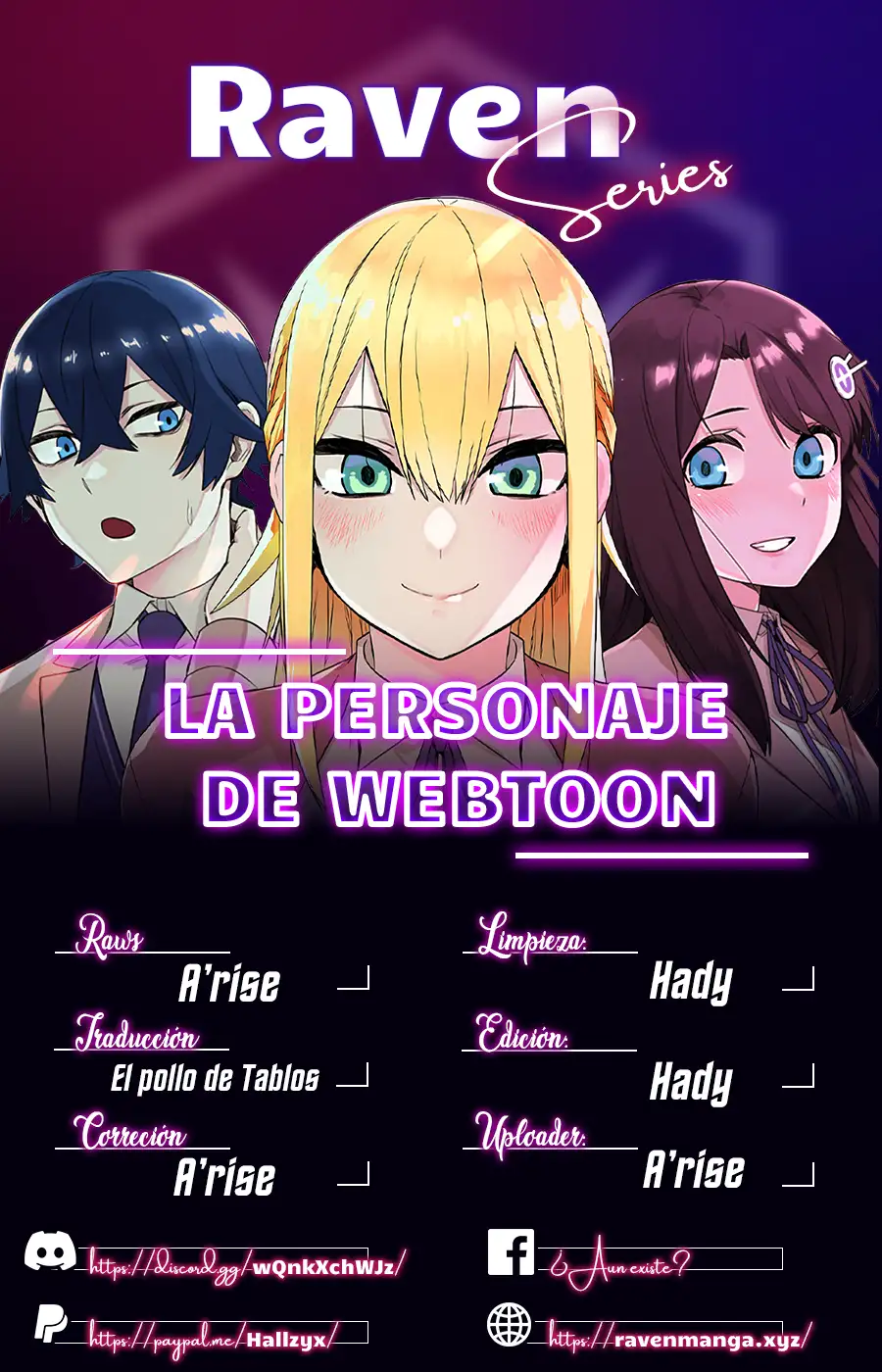 La Personaje Del Webtoon capítulo 40 página 1