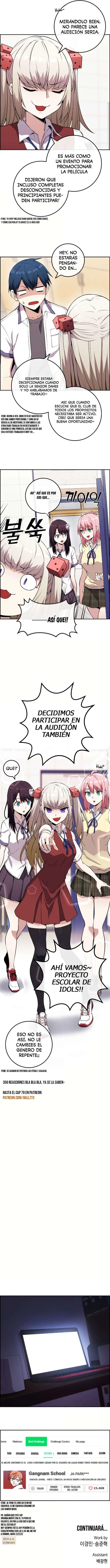 La Personaje Del Webtoon capítulo 69 página 11