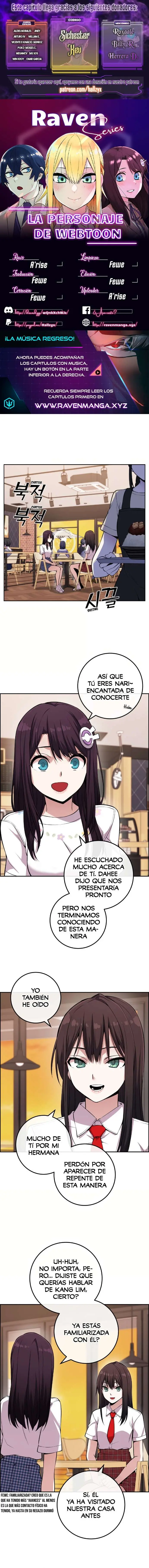 La Personaje Del Webtoon capítulo 76 página 1