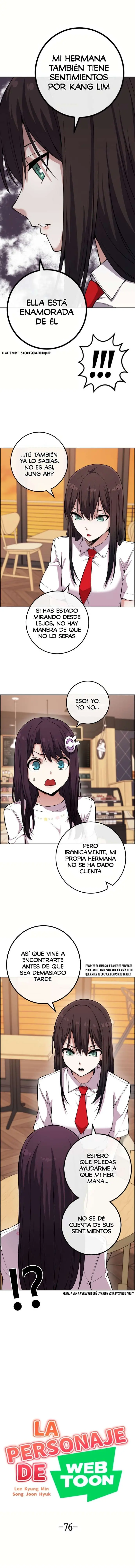 La Personaje Del Webtoon capítulo 76 página 3