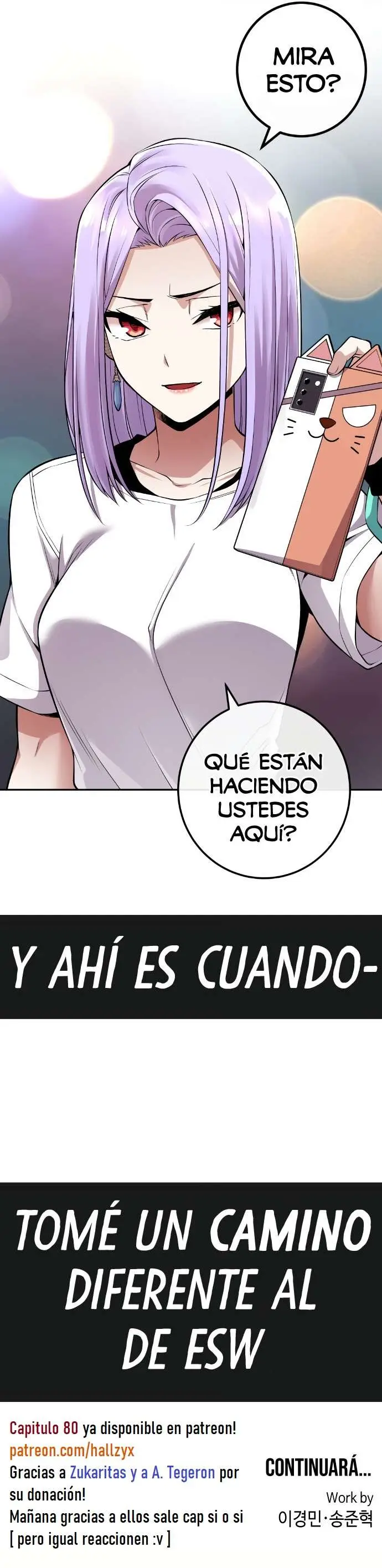 La Personaje Del Webtoon capítulo 79 página 18