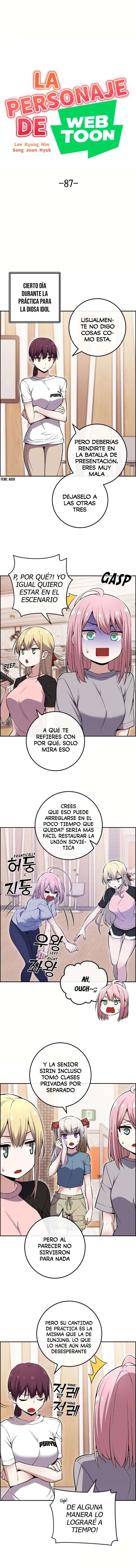 La Personaje Del Webtoon capítulo 87 página 5