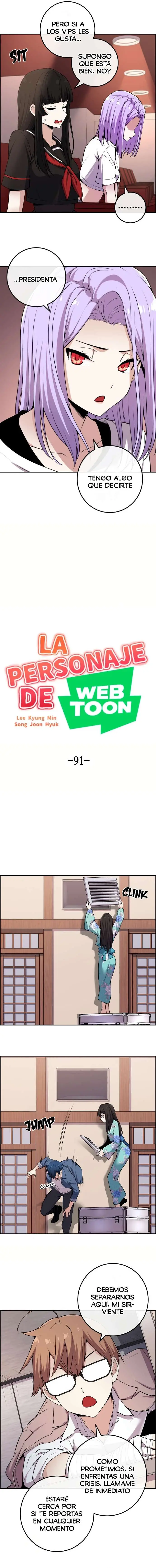 La Personaje Del Webtoon capítulo 91 página 5