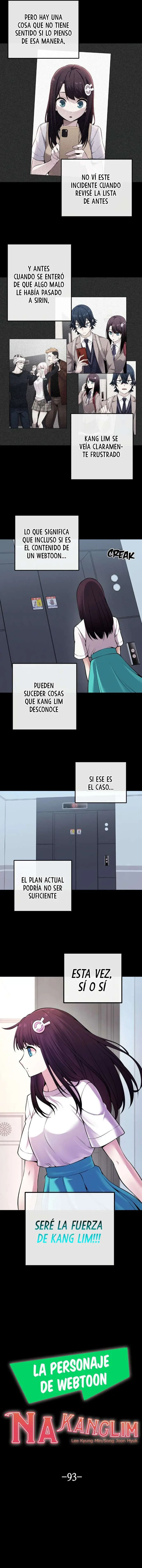 La Personaje Del Webtoon capítulo 93 página 3