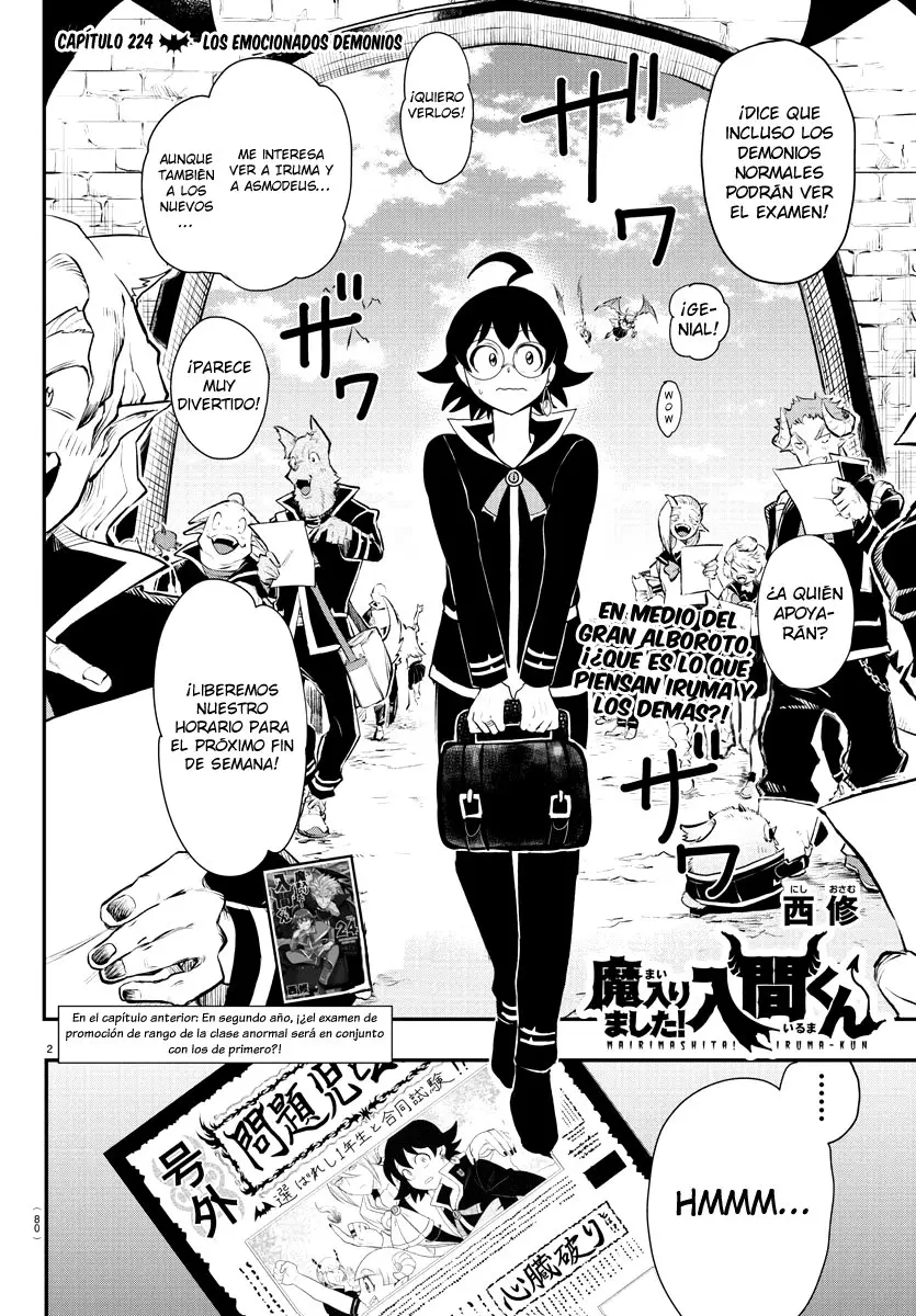 Mairimashita! Iruma-kun capítulo 224 página 7
