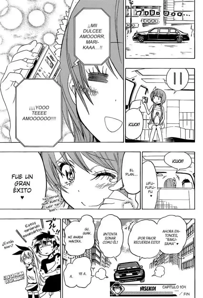 Nisekoi capítulo 104 página 22