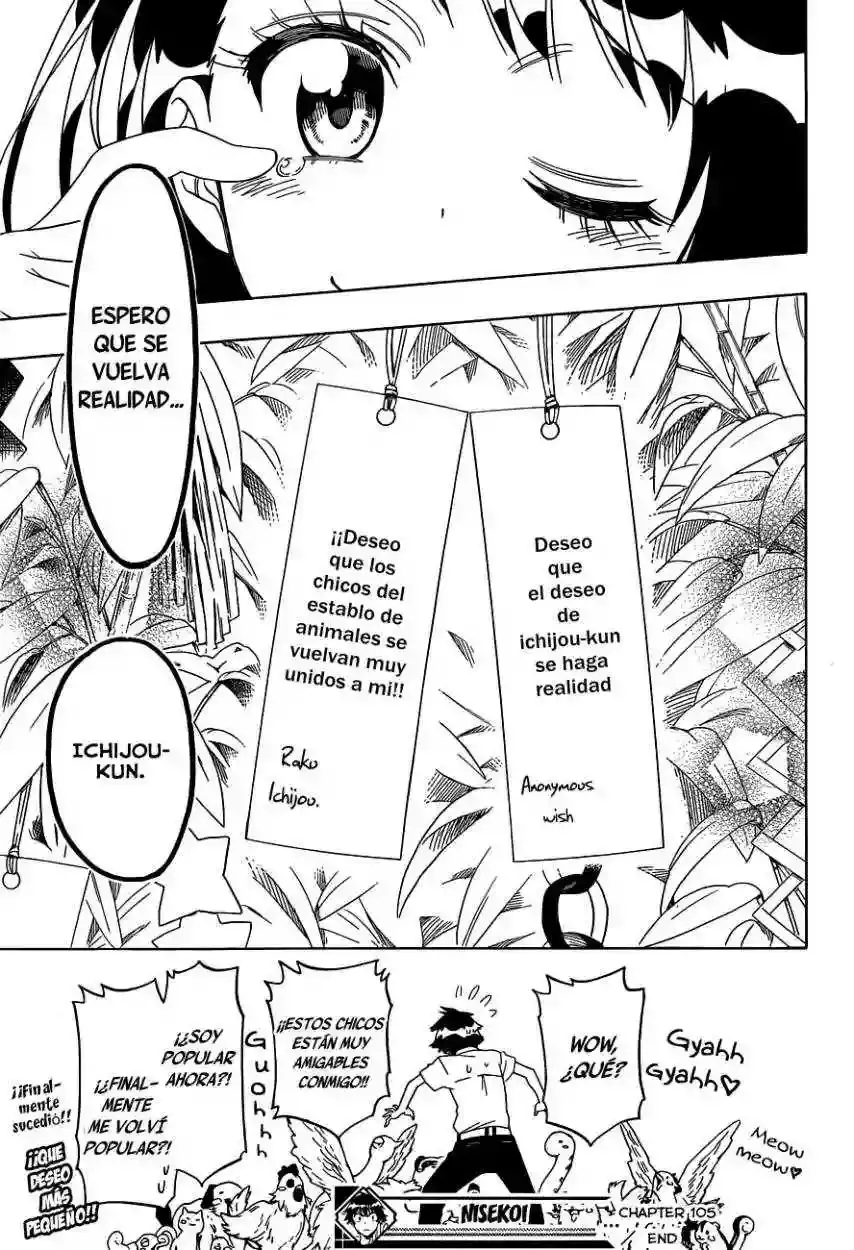 Nisekoi capítulo 105 página 21