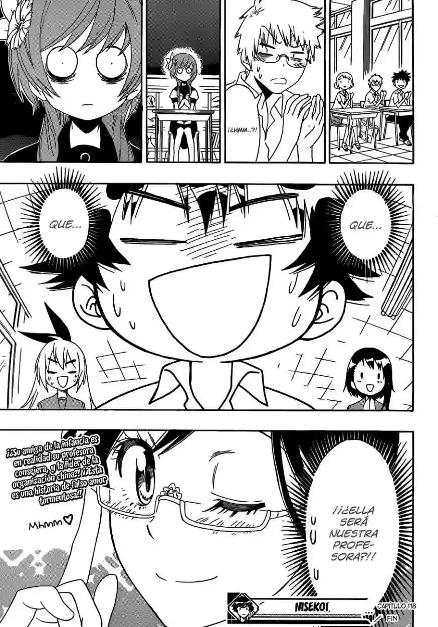 Nisekoi capítulo 118 página 22