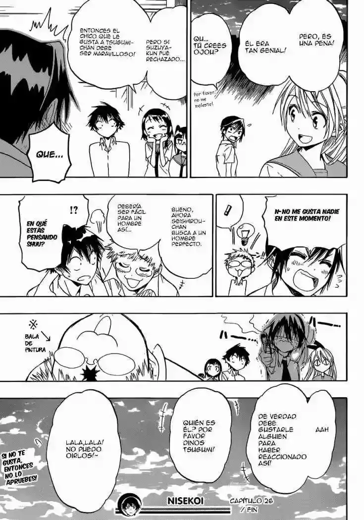 Nisekoi capítulo 26 página 20