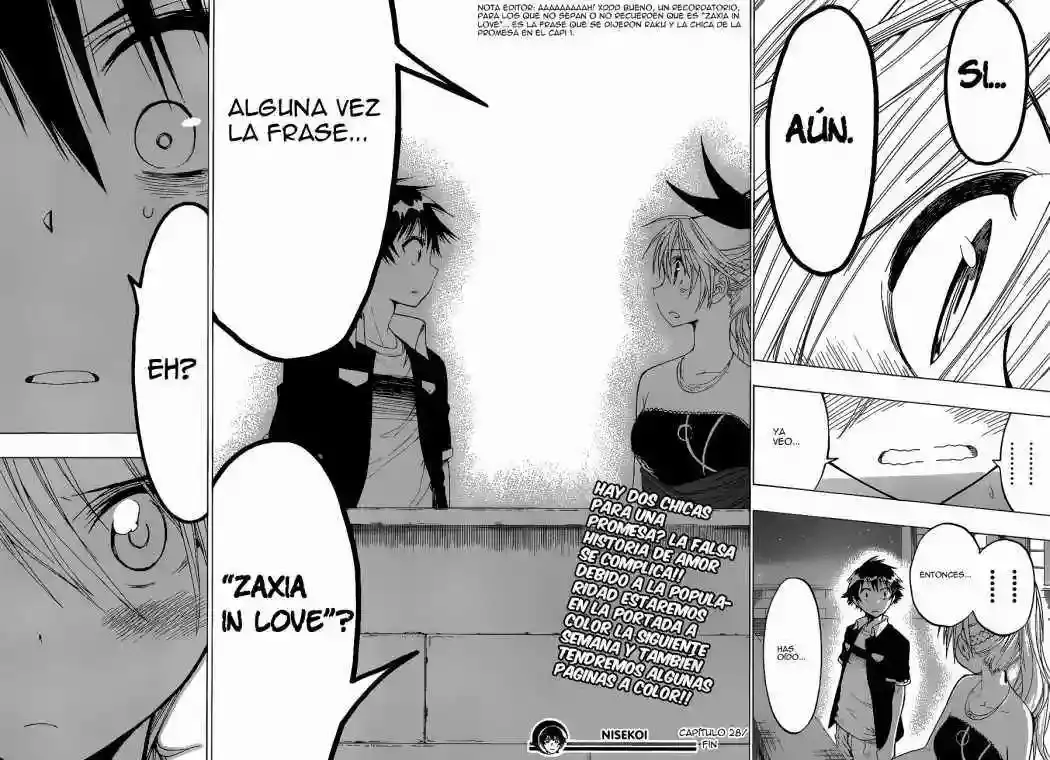 Nisekoi capítulo 28 página 19