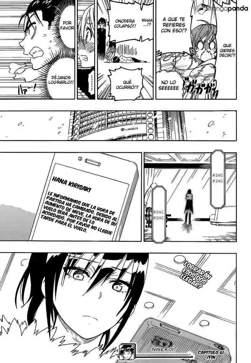 Nisekoi capítulo 61 página 19