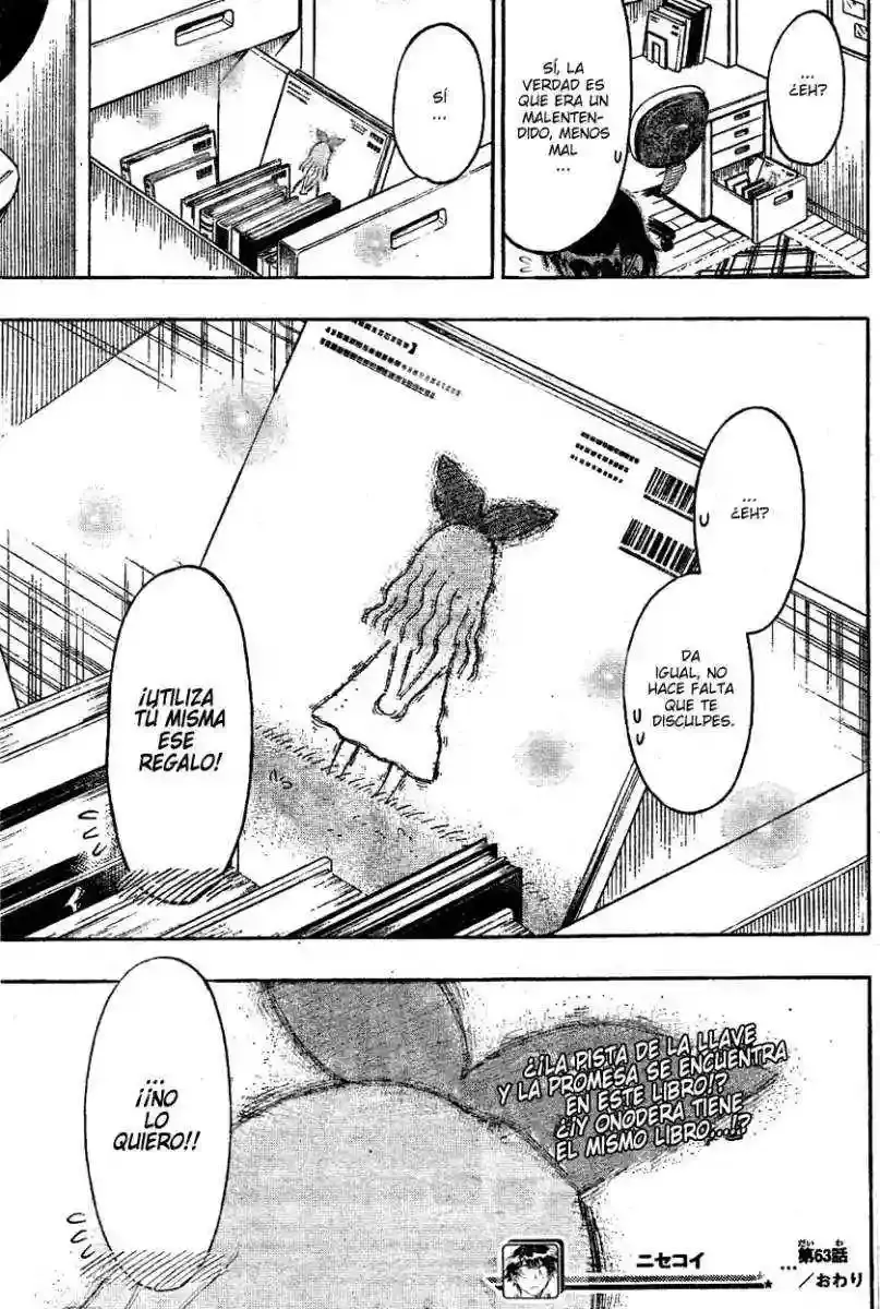 Nisekoi capítulo 63 página 19