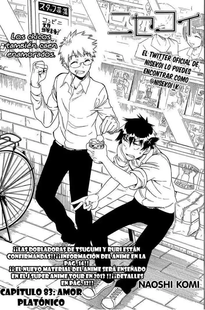 Nisekoi capítulo 83 página 2