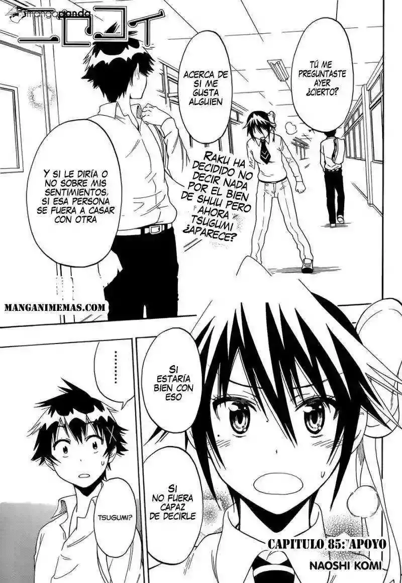 Nisekoi capítulo 85 página 1