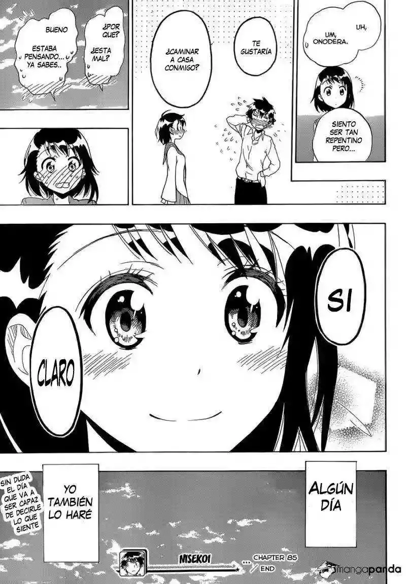 Nisekoi capítulo 85 página 18