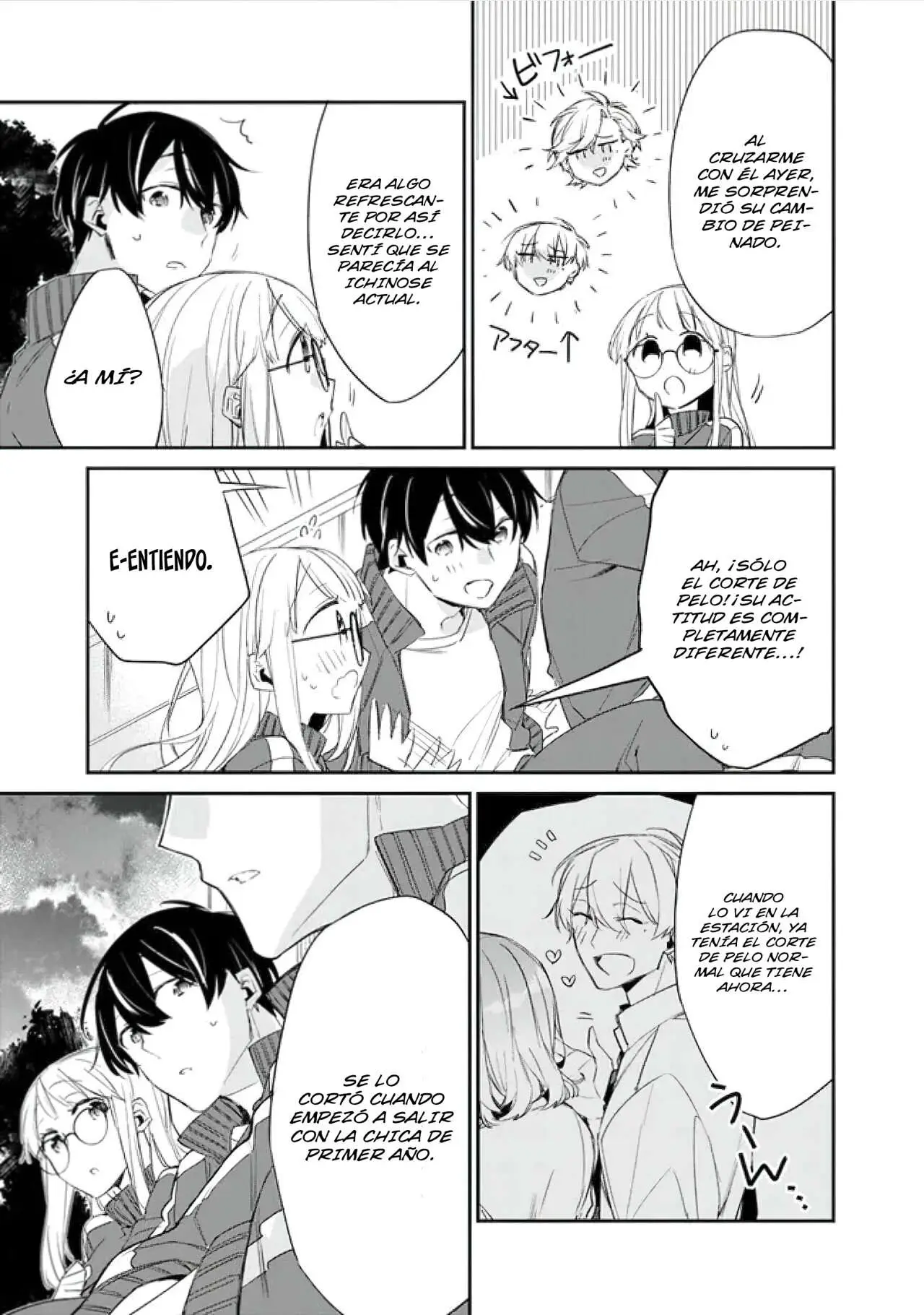 Osananajimi Kanojo no Morahara ga Hidoi n de Zetsuen Sengen Shite Yatta: Jibun Rashiku Ikiru Koto ni Shitara, Naze ka Tonari no Seki no Kakure Bishoujo kara Kokuhaku Sareta capítulo 5 página 10