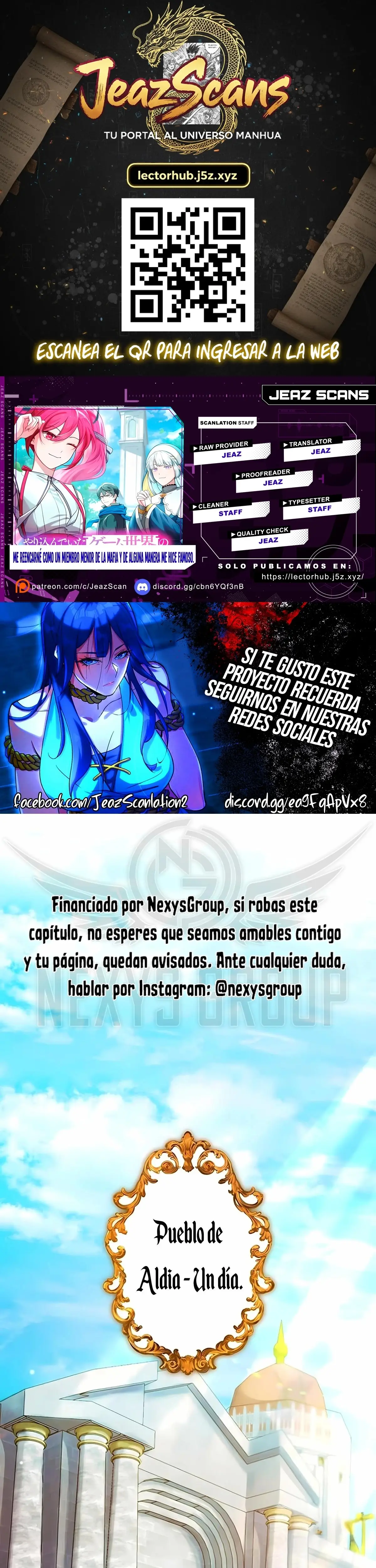 Reencarne como un villano menor en mi mundo de juego favorito! capítulo 1 página 1