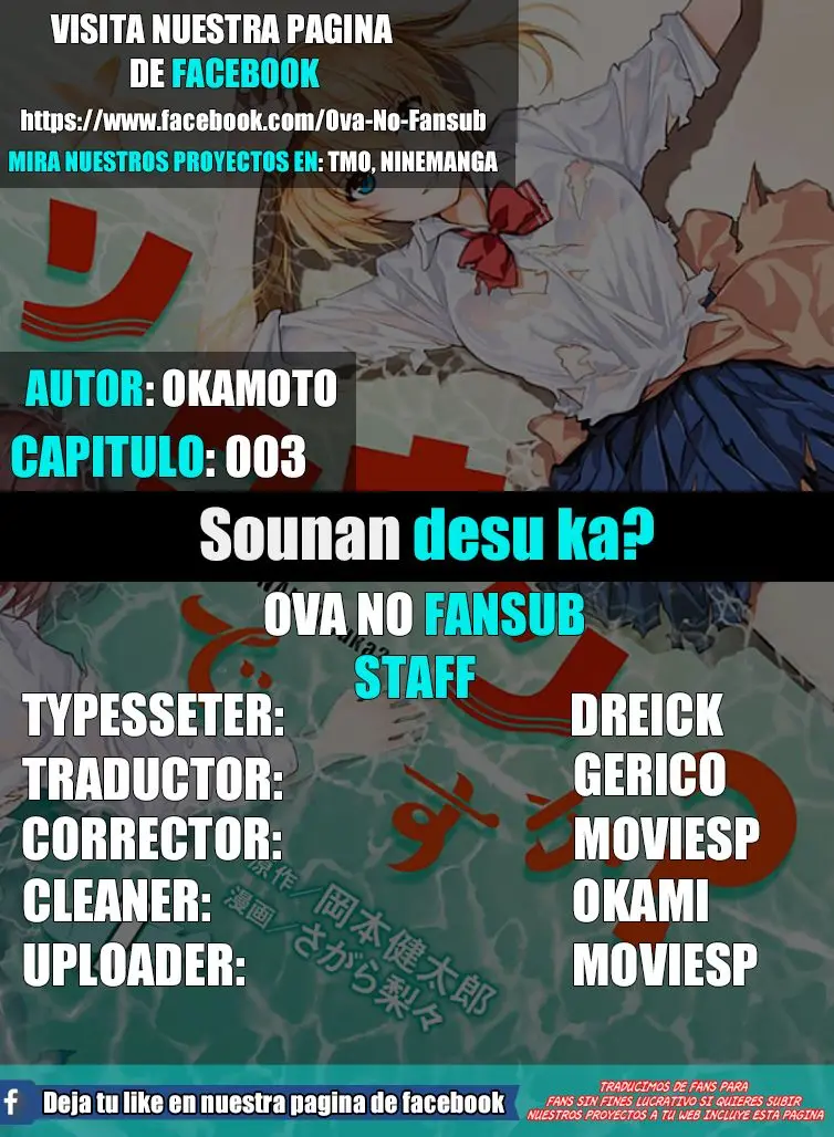 Sounan desu ka? capítulo 3 página 1