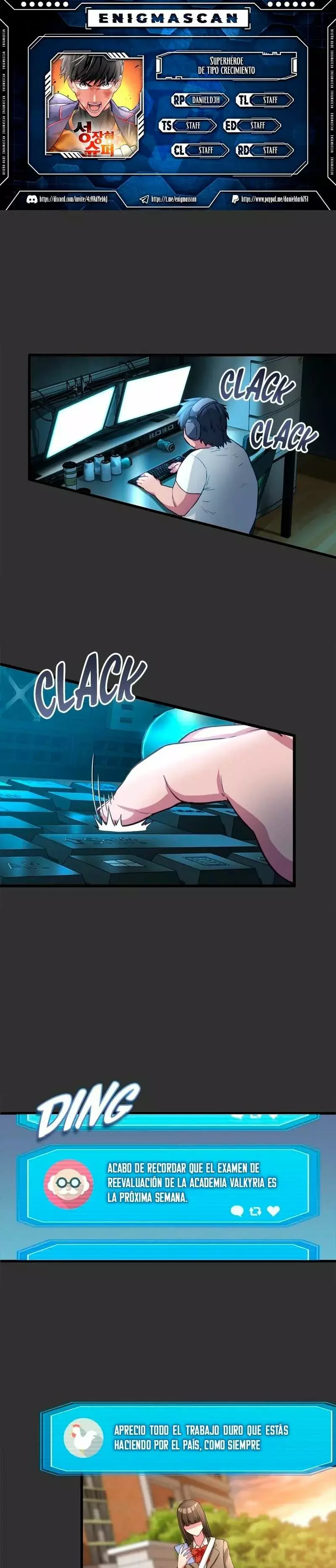 Superheroe de Tipo Crecimiento capítulo 11 página 1