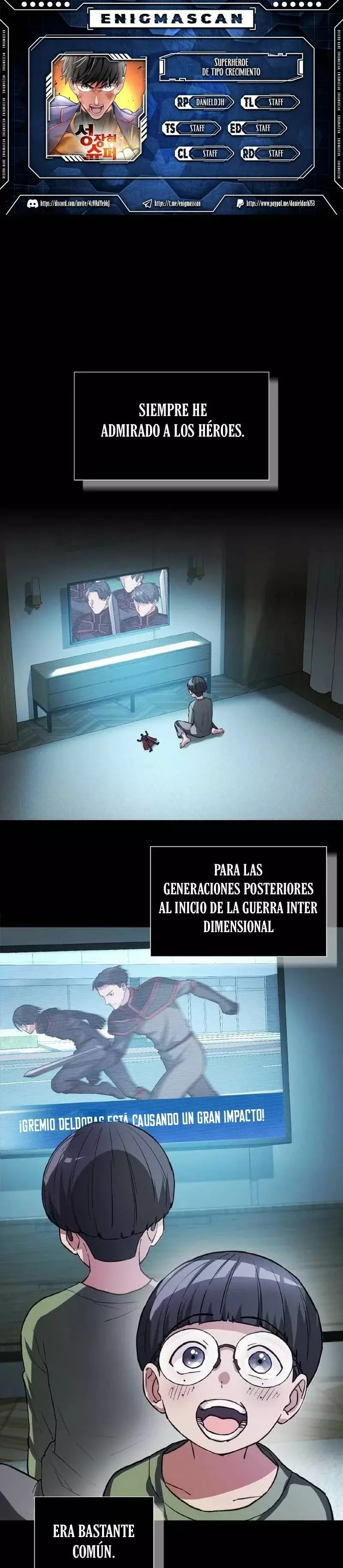 Superheroe de Tipo Crecimiento capítulo 15 página 1