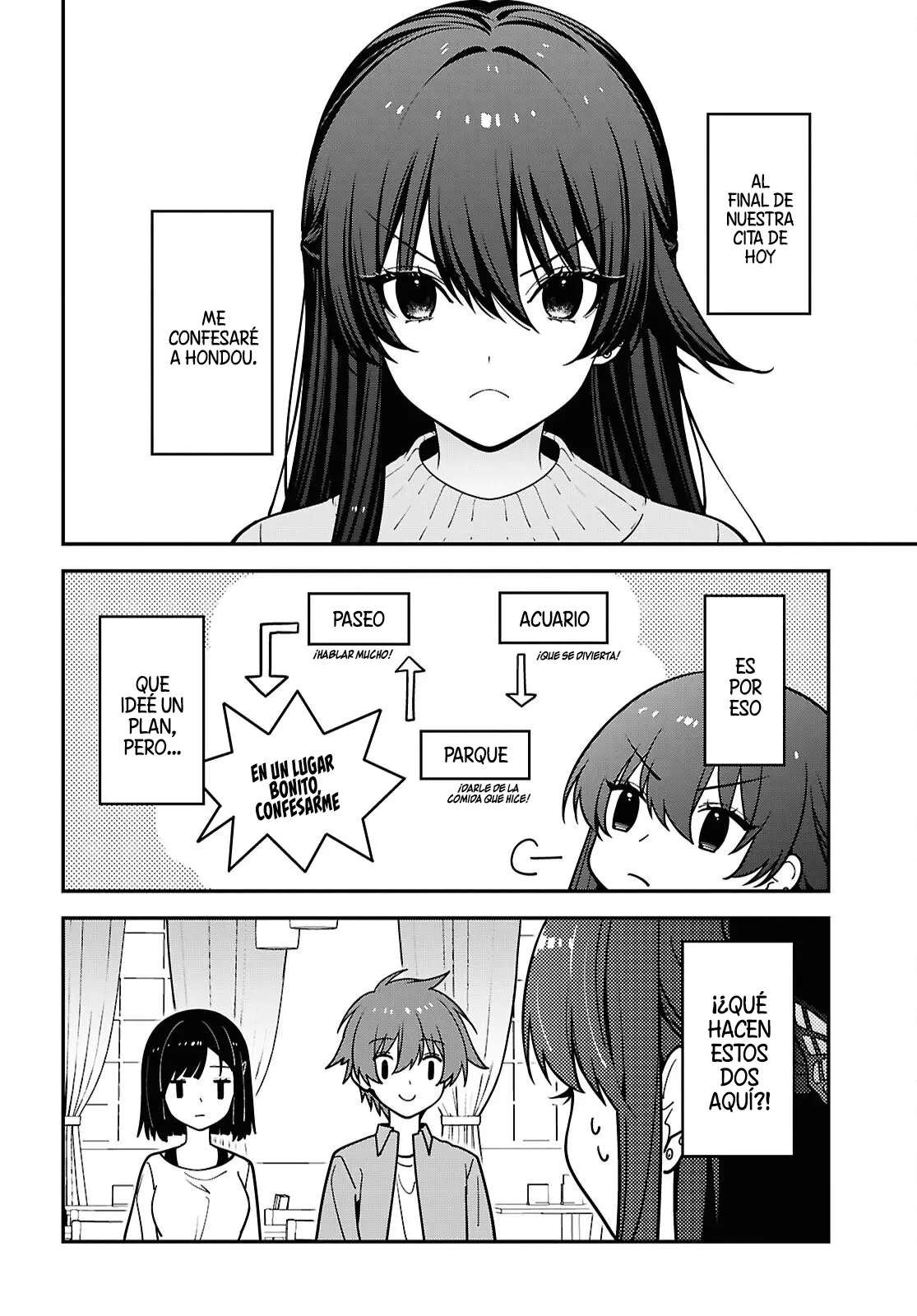 Tonari no Seki no Yankee Shimizu-san ga Kami wo Kuroku Somete Kita capítulo 21 página 4