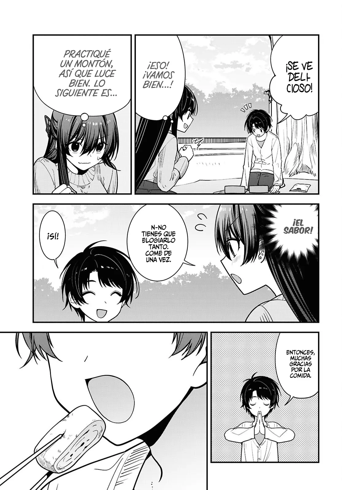 Tonari no Seki no Yankee Shimizu-san ga Kami wo Kuroku Somete Kita capítulo 21 página 13