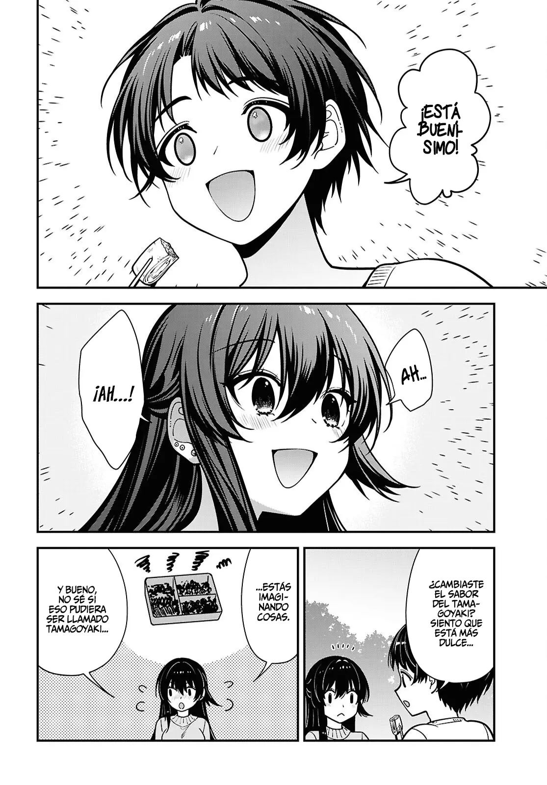 Tonari no Seki no Yankee Shimizu-san ga Kami wo Kuroku Somete Kita capítulo 21 página 14