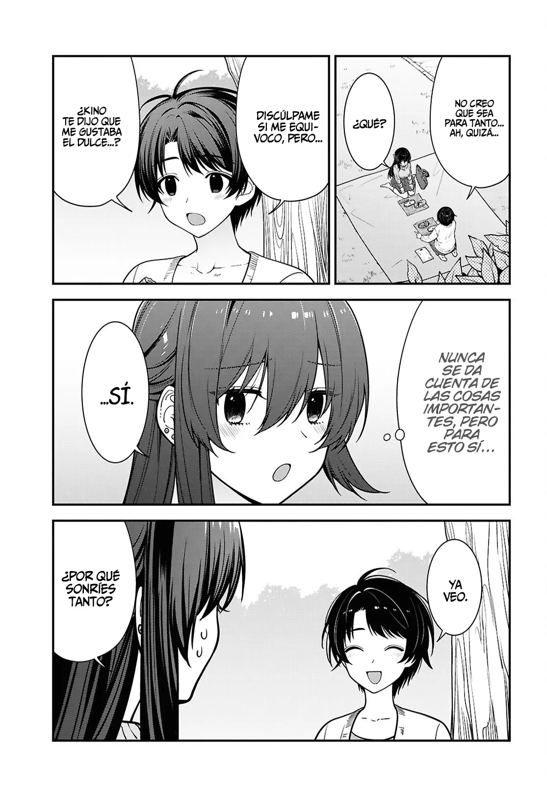 Tonari no Seki no Yankee Shimizu-san ga Kami wo Kuroku Somete Kita capítulo 21 página 15