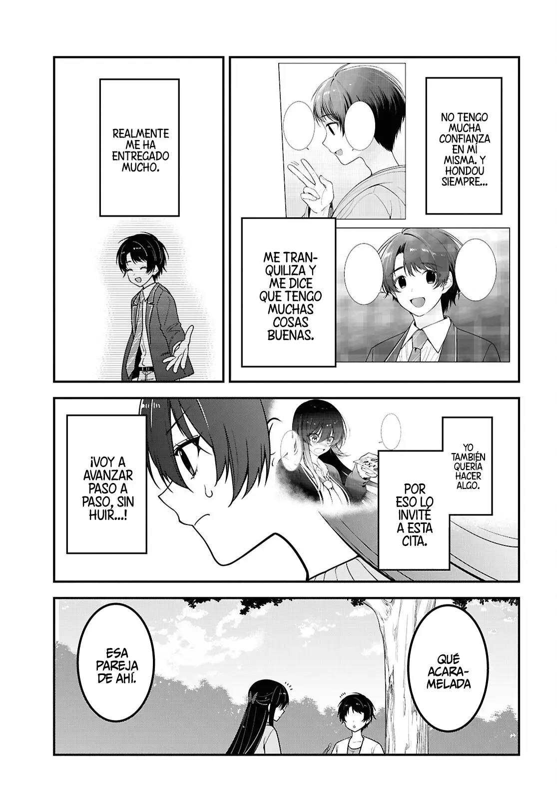 Tonari no Seki no Yankee Shimizu-san ga Kami wo Kuroku Somete Kita capítulo 21 página 19