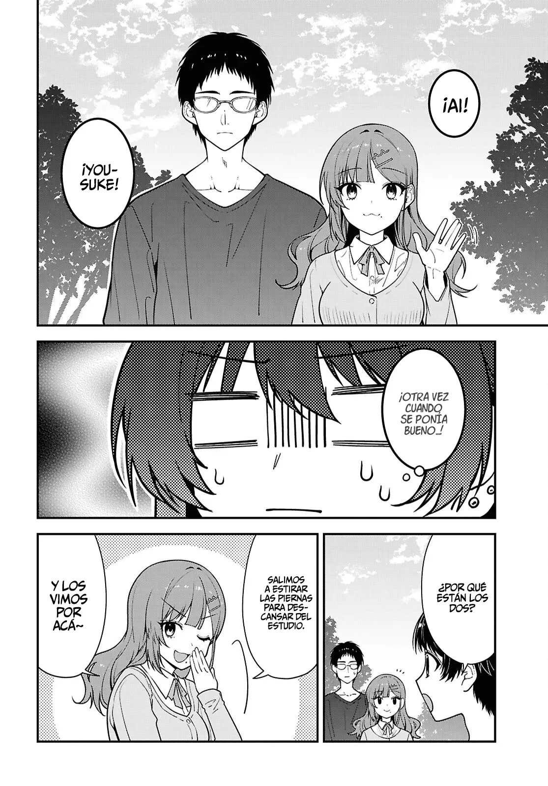 Tonari no Seki no Yankee Shimizu-san ga Kami wo Kuroku Somete Kita capítulo 21 página 20