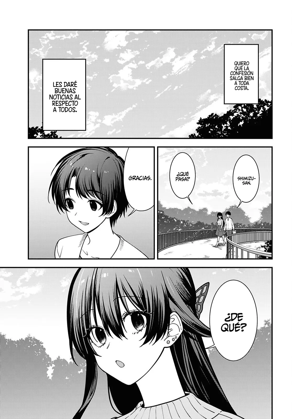 Tonari no Seki no Yankee Shimizu-san ga Kami wo Kuroku Somete Kita capítulo 21 página 27
